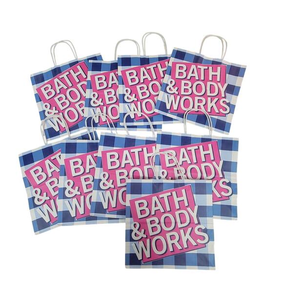 (9) Bath & Body Works Paper Shopping Gift Bags 10x 10 medium - Picture 1 of 4